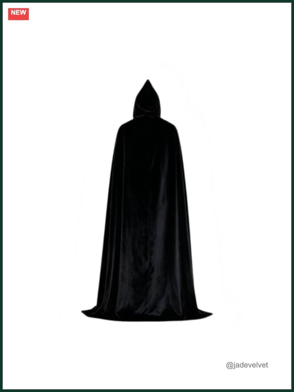 Hooded Cloak Robe Halloween Cosplay Cape Witch Wizard Vampire